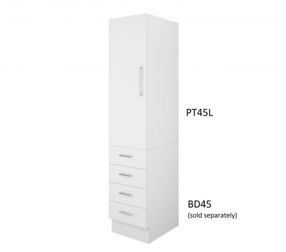 Pantry Topper 45cm Left Hand Hinge with Four Drawer Pantry Topper 45cm Left Hand Hinge with Four Drawer