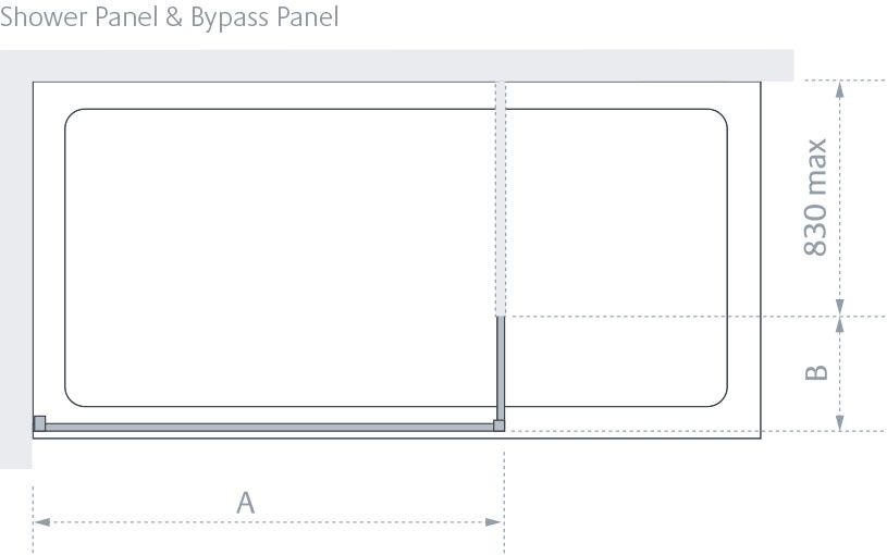 Nice shower panel and bypass panel