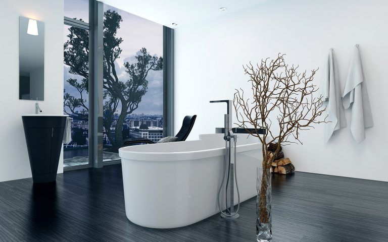 Ultra-Modern Freestanding Bath Mixers for a Contemporary Bathroom