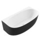 Morocco Bath White inside Black Outside