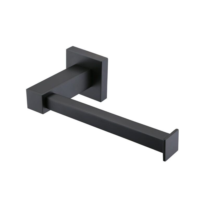 Black Square Series 2 Toilet Roll Holder Bathroom Accessories Perth