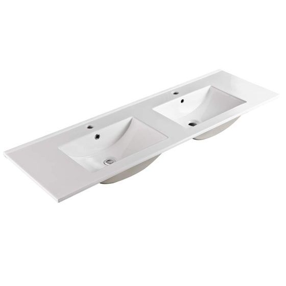 double-bowl-150cm-ceramic-vanity-top-white