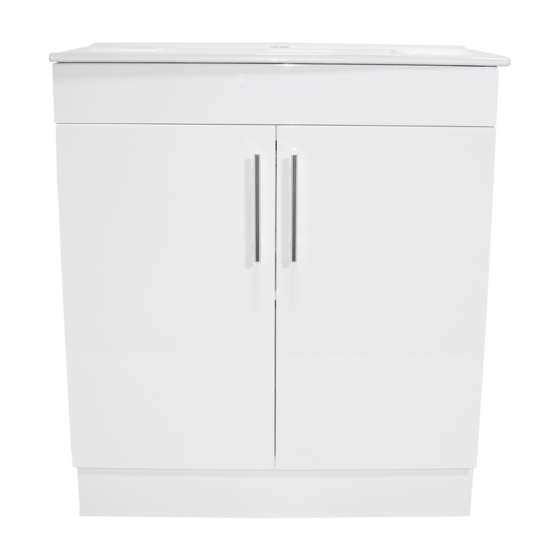 VUJE75P-Jessica-75cm Jessica-PVC-Vanity-Unit-Bathroom-75cm-White-Glossy-Perth-Alpine-Cheap