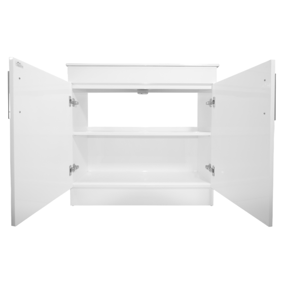 VUJE90P-Jessica-90cm Jessica-PVC-Vanity-Unit-Bathroom-90cm-White-Glossy-Perth-Alpine-Cheap