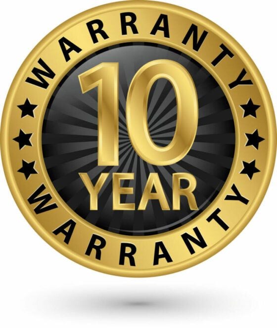 10-year warranty 10-year warranty