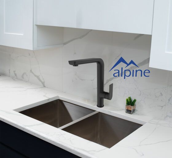 104103BK-Sink Kitchen Mixer - Matt Black - Alpine 104103BK-Sink Kitchen Mixer - Matt Black - Alpine