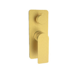 Sky Wall Mixer With Diverter Brushed Gold  