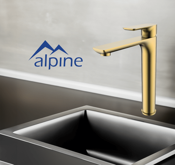 14102BG - Sky High Rise - Brushed Gold - Alpine 14102BG - Sky High Rise - Brushed Gold - Alpine