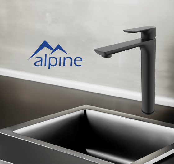 14102BK - Sky High Rise - Matt Black - Alpine 14102BK - Sky High Rise - Matt Black - Alpine