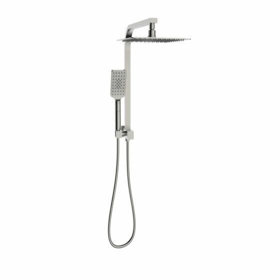 100109BN - Sky Twin Shower Square - BRUSHED NICKEL