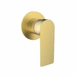 Sky Wall Mixer Round Brushed Gold  