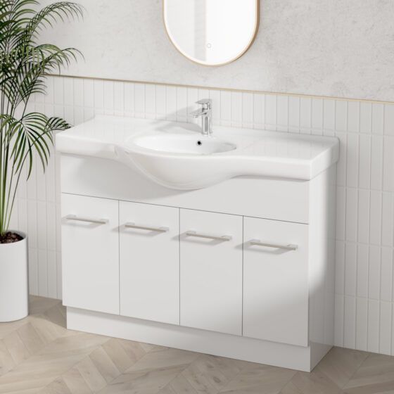 Jessica Semi-Recessed PVC Vanity Unit - 1200B Jessica Semi-Recessed PVC Vanity Unit - 1200B