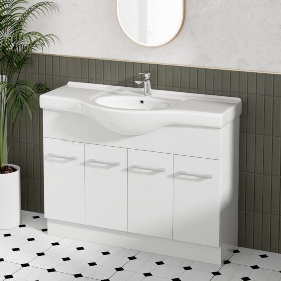 Jessica Semi-Recessed PVC Vanity Unit - 1200C Jessica Semi-Recessed PVC Vanity Unit - 1200C