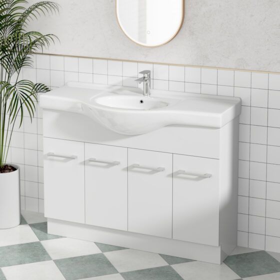 Jessica Semi-Recessed PVC Vanity Unit -1200D Jessica Semi-Recessed PVC Vanity Unit -1200D