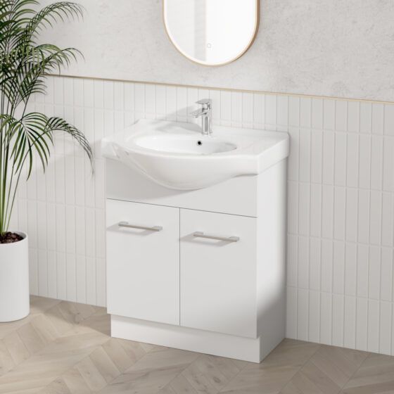 Jessica Semi-Recessed PVC Vanity Unit - 700B Jessica Semi-Recessed PVC Vanity Unit - 700B