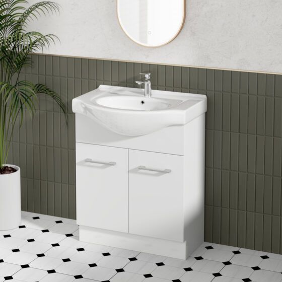 Jessica Semi-Recessed PVC Vanity Unit - 700C Jessica Semi-Recessed PVC Vanity Unit - 700C