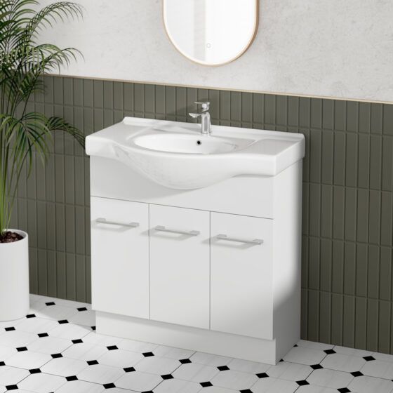 Jessica Semi-Recessed PVC Vanity Unit - 900C Jessica Semi-Recessed PVC Vanity Unit - 900C