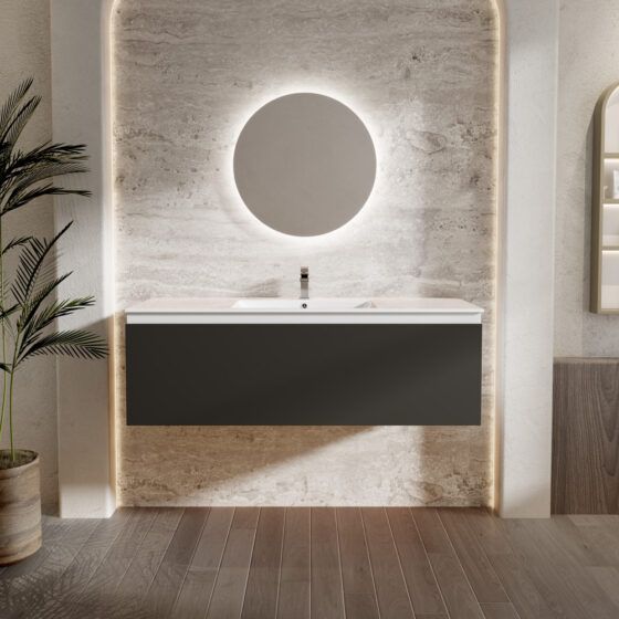 Twilight Titanium 120cm Marine single drawer Bathroom Twilight Titanium 120cm Marine single drawer Bathroom