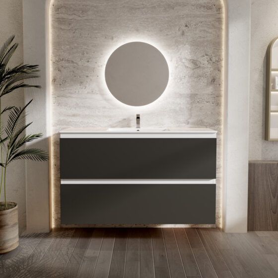 Twilight Titanium 120cm Marine wall hung Bathroom Twilight Titanium 120cm Marine wall hung Bathroom