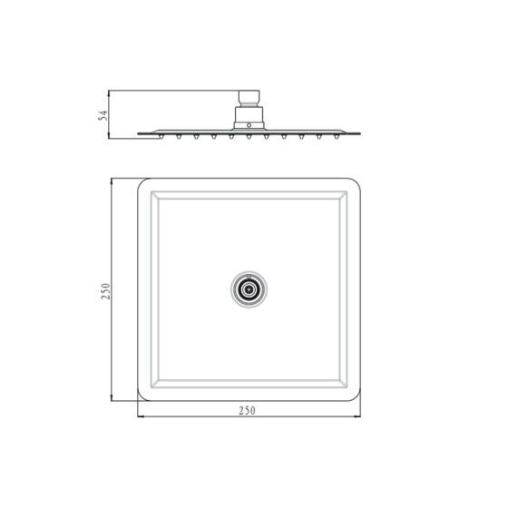 104107 Sky Square Shower Head 104107 Sky Square Shower Head