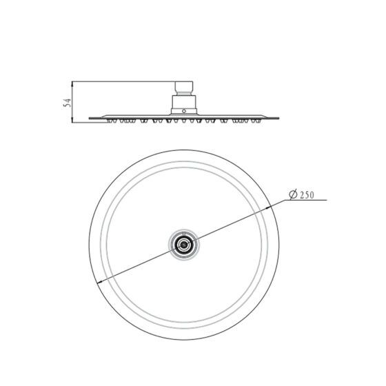 104207 Sky Round Shower Head 104207 Sky Round Shower Head