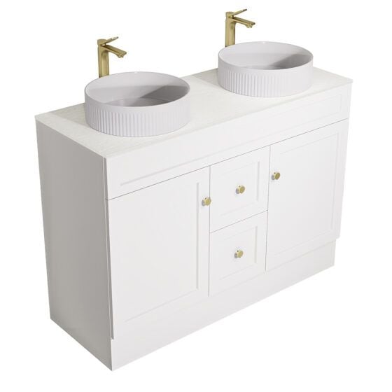 Sintered Stone Aerolite White Vanity Unit Sintered Stone Aerolite White Vanity Unit