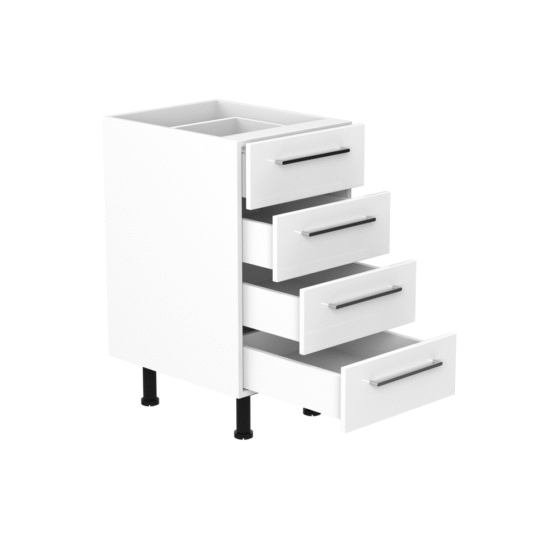 45cm-4-drawer-base-cabinet-sky-chrome-Handle-open 45cm-4-drawer-base-cabinet-sky-chrome-Handle-open