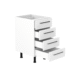 45cm-4-drawer-base-cabinet-sky-chrome-Handle-open