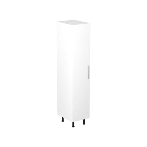 45cm-pantry:linen-cupboard-sky-chrome-Handle-side