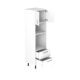 63cm-wall-oven-&-microwave-cabinet-sky-chrome-Handle-doors-open