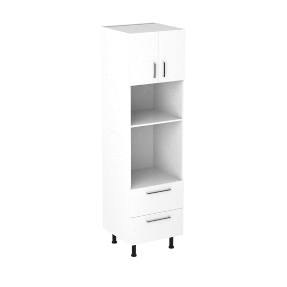 63cm-wall-oven-&-microwave-cabinet-sky-chrome-Handle-side