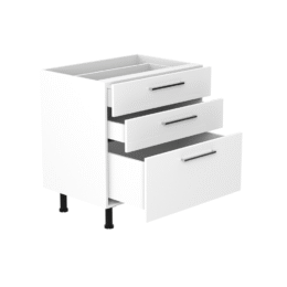 80cm 3 Drawer Base Cabinet  