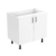 90cm-double-door-base-cabinet-sky-chrome-Handle-side