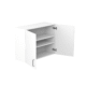 90cm-double-door-wall-cabinet-cosmic-chrome-Handle-open