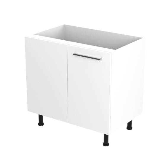 90cm-magic-corner-pull-out-cabinet-left-sky-chrome-Handle-side