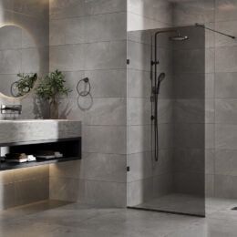 Alpine Platinum Grey Walk-In Glass Shower Panels  
