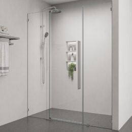 Alpine Frameless Centre Pivot Door  