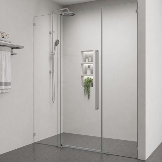Alpine Frameless Centre Pivot Door