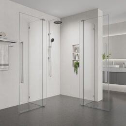 Alpine Frameless Corner Entry  