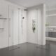 Alpine Frameless Corner Entry Open
