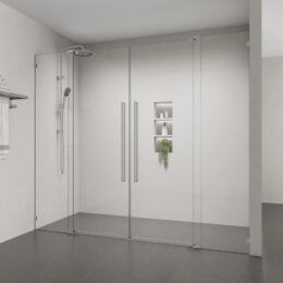Alpine Frameless Double Pivot Door  