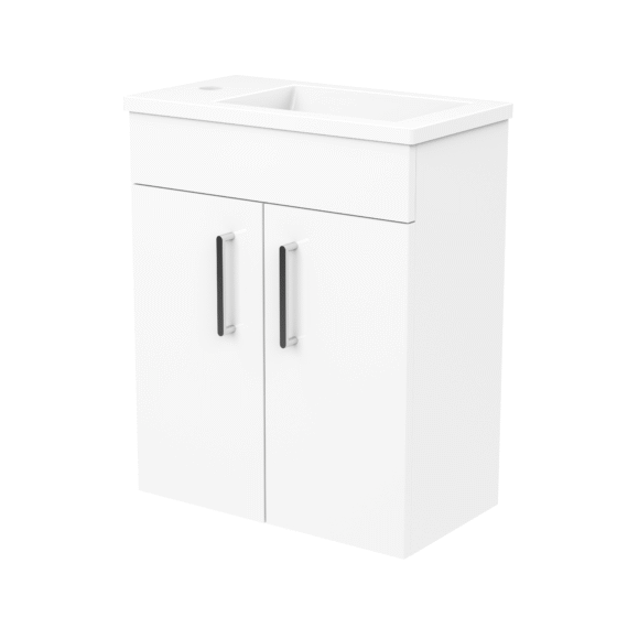 45cm Judy PVC Ensuite Vanity Unit Wall Hung VUJU45PWH_1 45cm Judy PVC Ensuite Vanity Unit Wall Hung VUJU45PWH_1