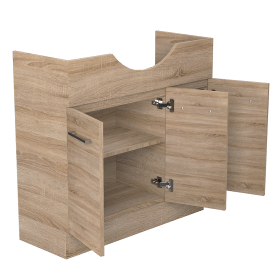 COJESR90PRO-3 Jessica PVC Semi-Recessed 90cm R-Oak