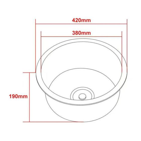 Hamersley Brushed Stainless Round Sink Sizes Hamersley Brushed Stainless Round Sink Sizes