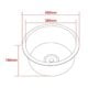 Hamersley Brushed Stainless Round Sink Sizes