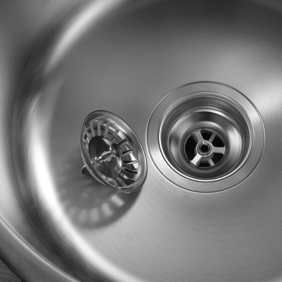 Hamersley Brushed Stainless Round Sink waste Hamersley Brushed Stainless Round Sink waste