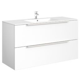 Cassie Double Drawer PVC 120cm Cassie Double Drawer PVC 120cm
