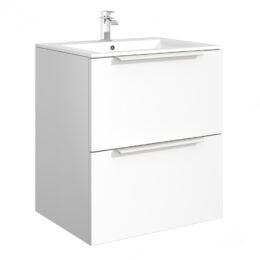 Cassie Double Drawer PVC 60cm Cassie Double Drawer PVC 60cm