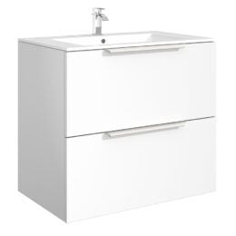 Cassie Double Drawer PVC 75cm Cassie Double Drawer PVC 75cm