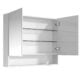 90cm Cassie shaving cabinet open doors